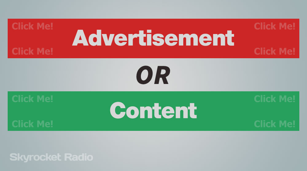Advertisement or Content
