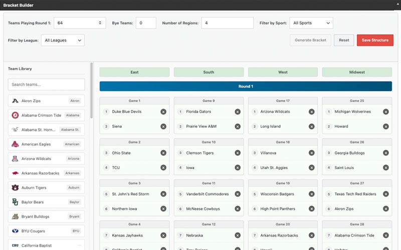 Sports Brackets