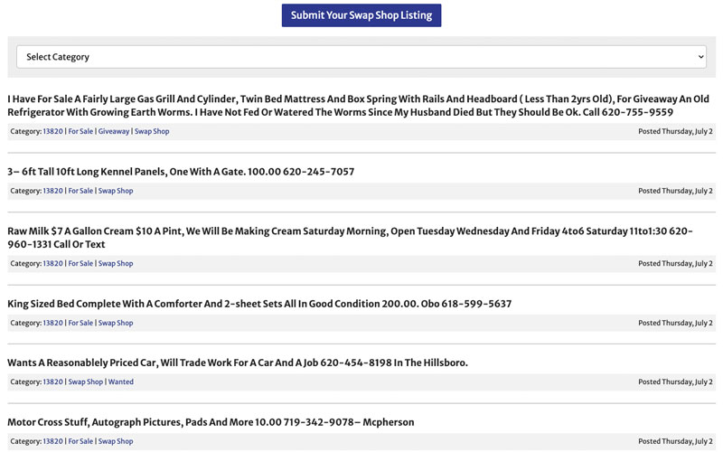 Classified Listings
